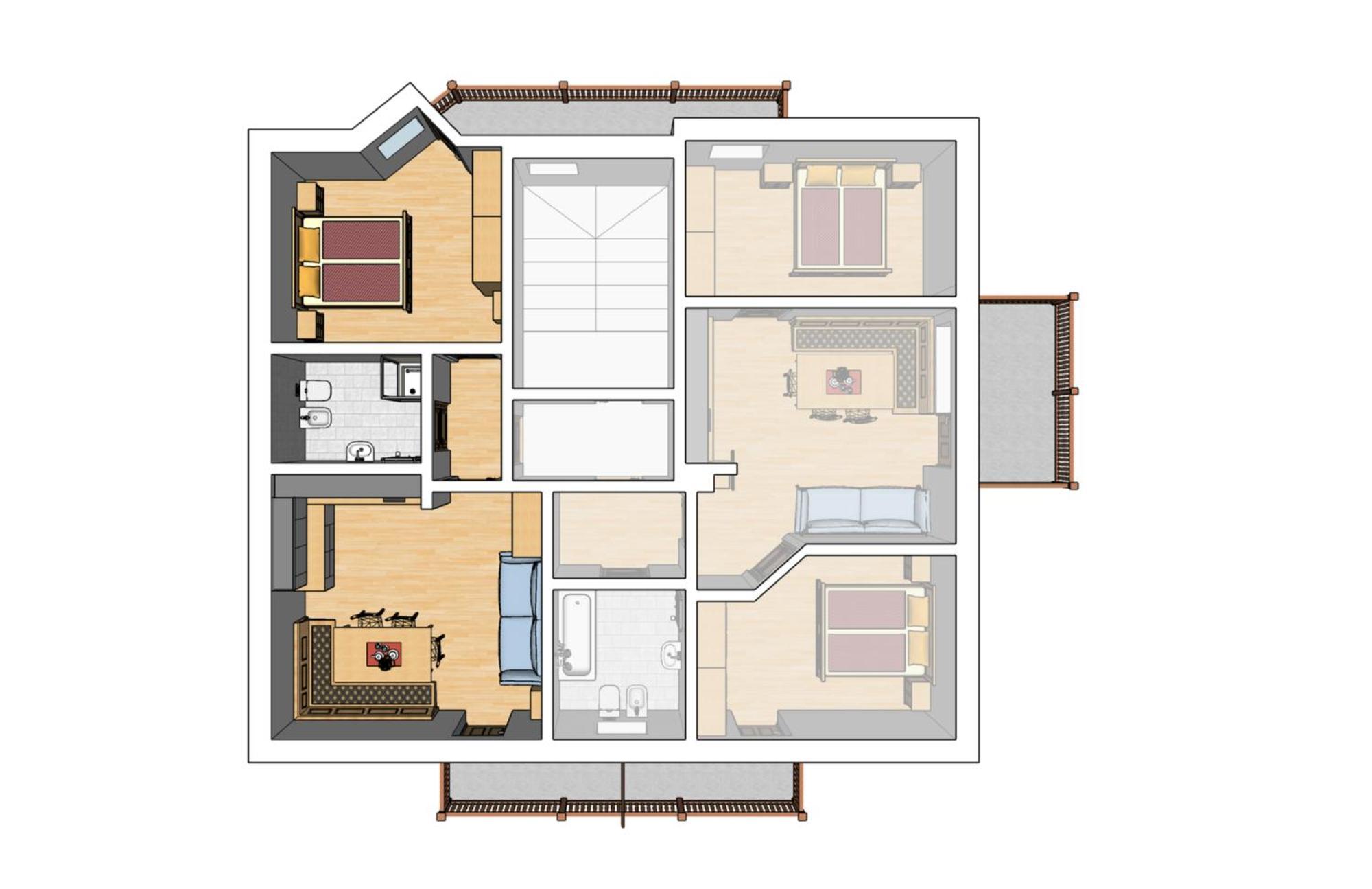 Apartment Fedares La Valle Exteriér fotografie